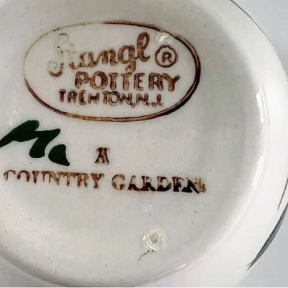 8-pc Stangl Pottery 10” Plate and Cup Country Garden Tulip 4 Sets Vintage - Picture 10 of 10